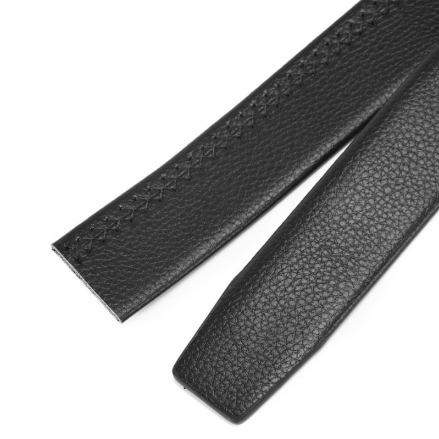 Dây thắt lưng nam dây nịt nam da bò Nutushop kích thước 3.5cm dây có răng cưa dùng cho khóa tự động