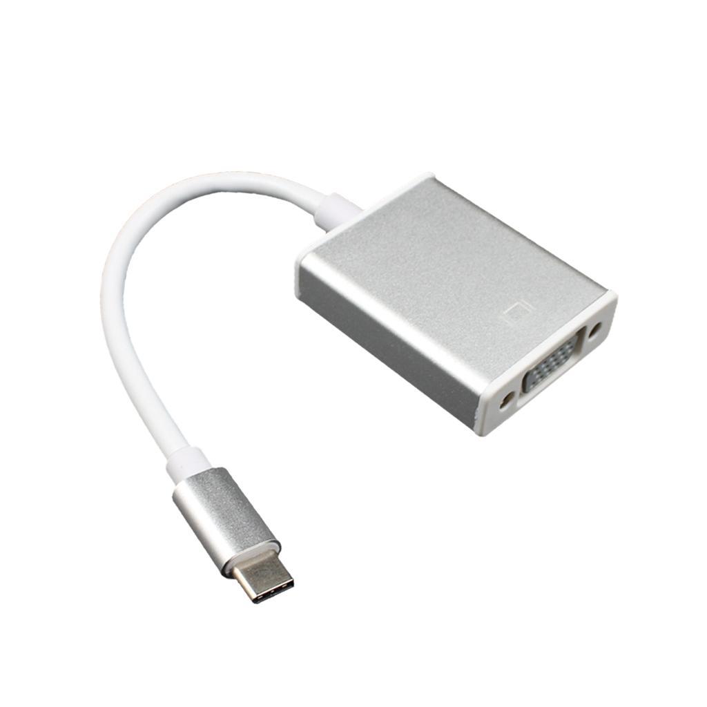 USB 3.1 Type C to VGA Adapter Cable Converter Cord Lead for