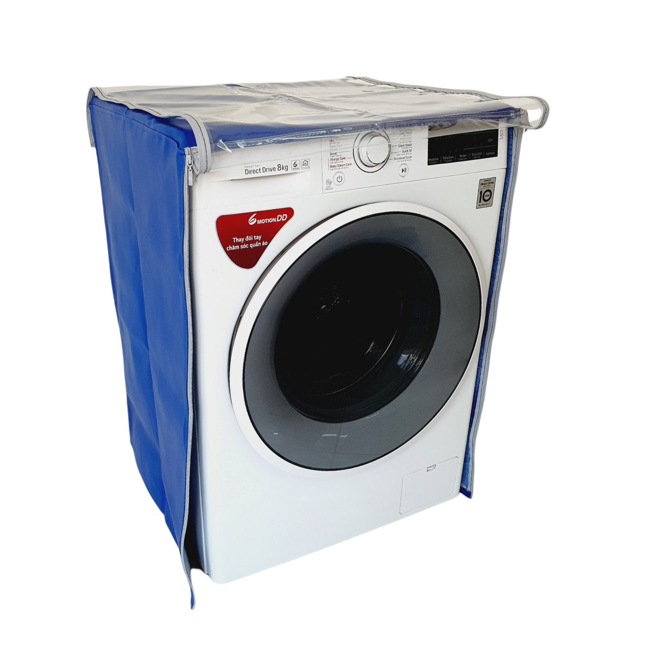 Vỏ bọc máy giặt cửa ngang, áo trùm máy giặt cửa trước chất liệu vải dù chông mưa nắng