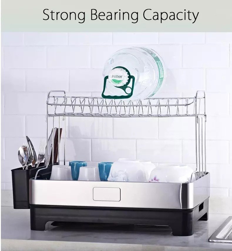 Kệ chén dĩa 2 tầng Cao Cấp Kitchen Dish Rack