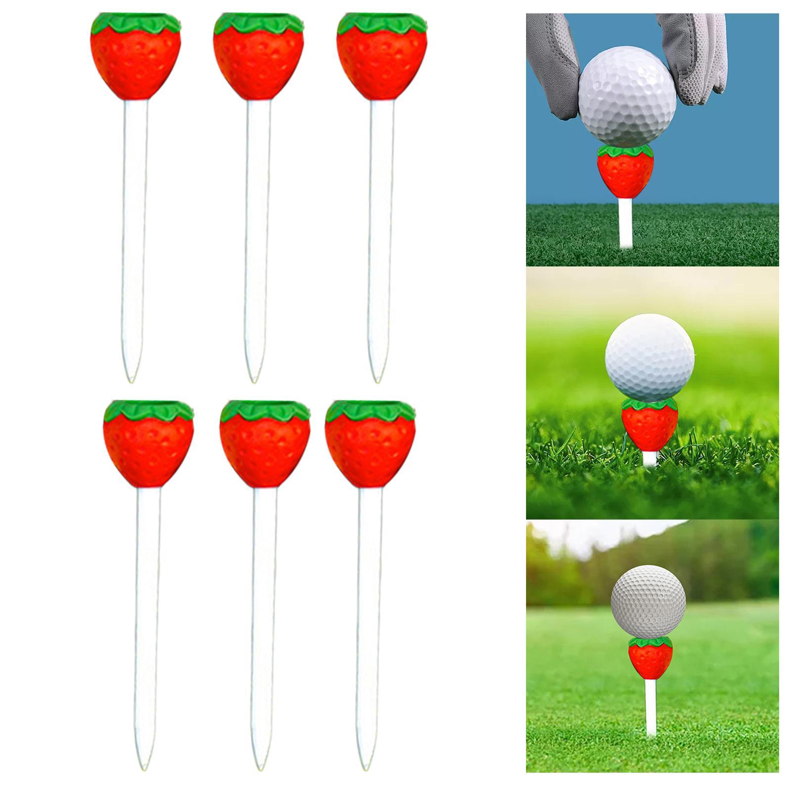 6x Golf Rubber Tees Golf Mat Tees Portable Gift for Golfer Men Women Easy to Use Golf tees golf Simulator Tees for Women Men garden