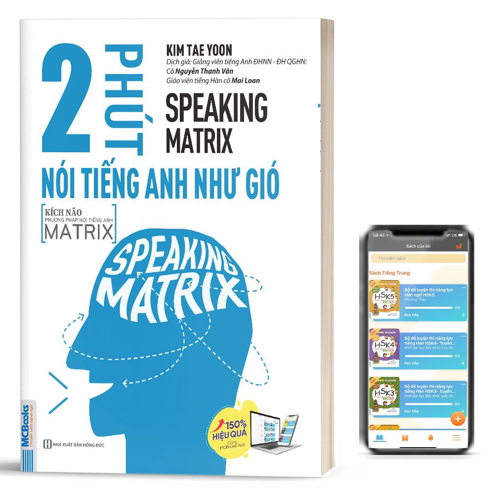 Speaking Matrix - 2 Phút Nói Tiếng Anh Như Gió - Kèm App Online