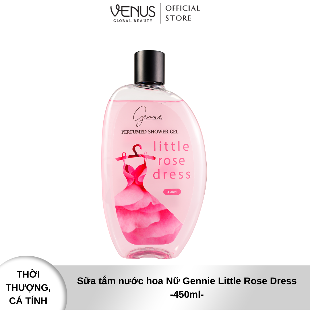 Bộ đôi Mẹ và Bé Sữa tắm Gennie Little Rose Dress + Sữa tắm gội 2IN1 Gennie Baby 450ml - 400ml