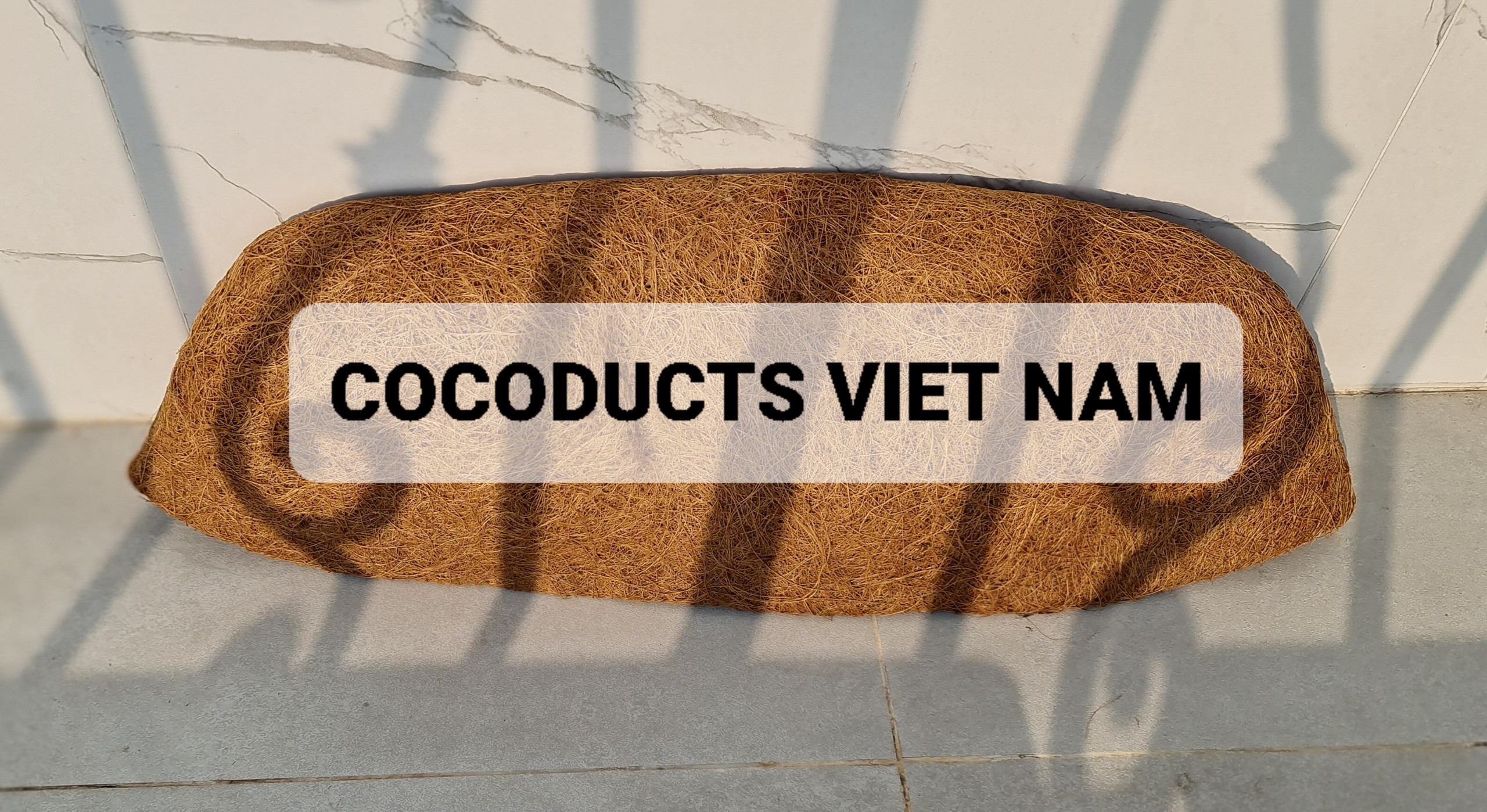 Giá thể trồng hoa, vỏ xơ dừa giỏ treo ban công