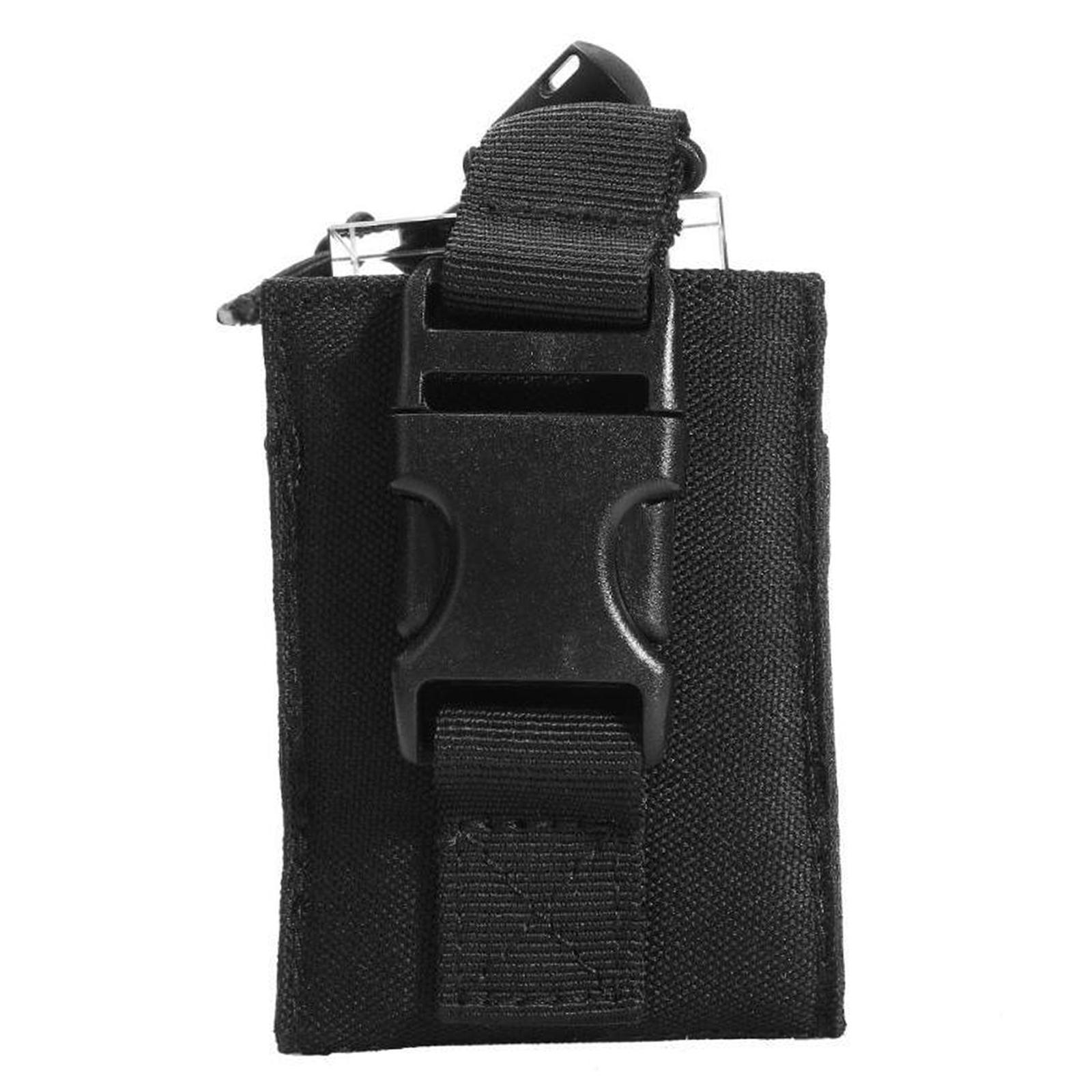 Radio Pouch Holder Multipurpose Durable Belt Waist Bag for Camping Outdoor Black