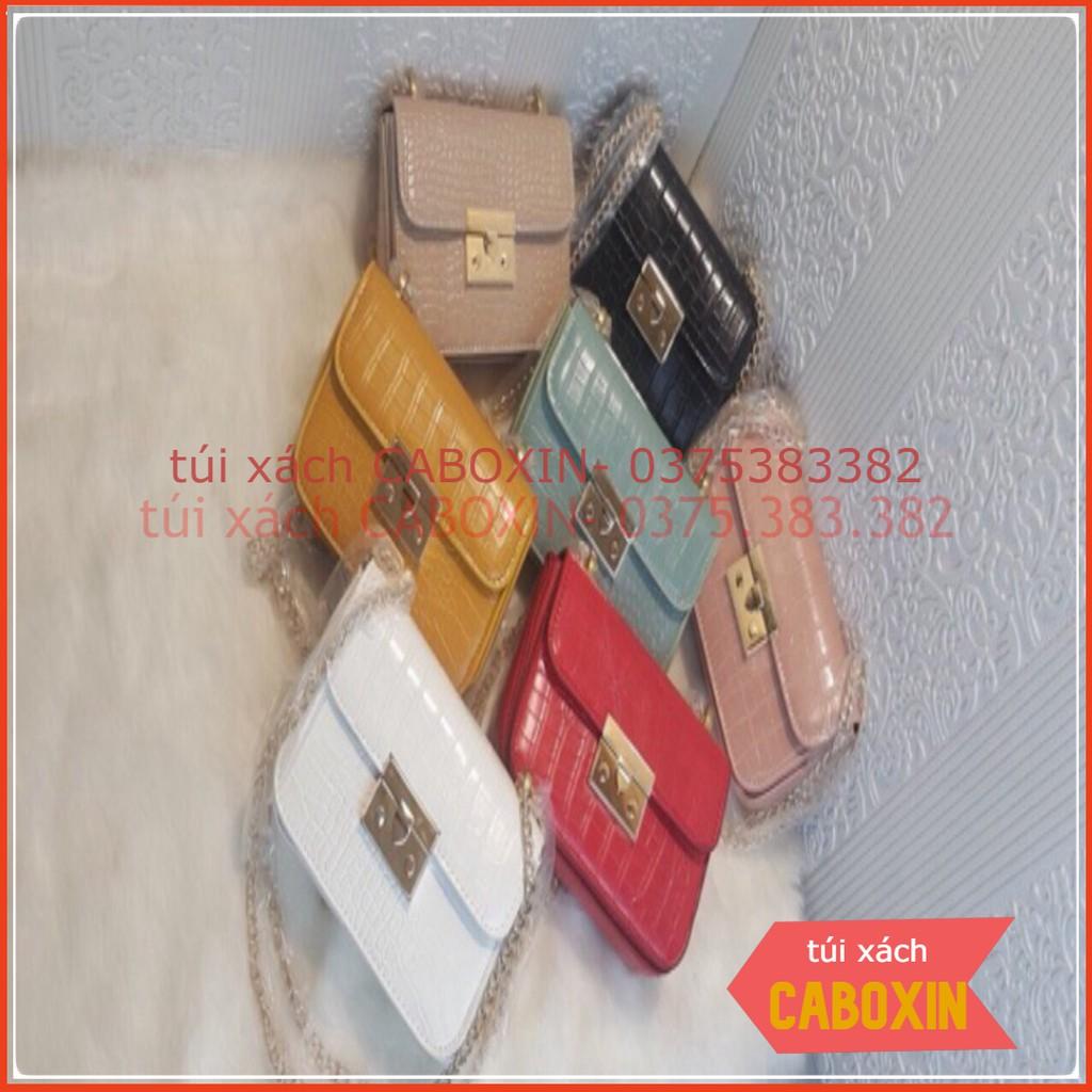 Túi xách miu phụ kiện vàng size 18 da rắn -CABOXIN tuyển sỉ toàn quốc