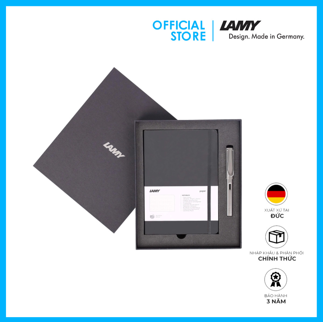 Gift Set Lamy Notebook A5 Softcover Black + Lamy Al-Star Graphite - GSNAl001