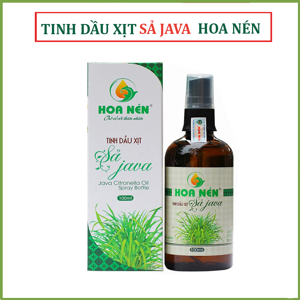 Tinh dầu sả java Hoa Nén dạng xịt phòng 100ml - Giúp khử mùi, diệt khuẩn, đuổi muỗi cực kỳ hiệu quả và an toàn