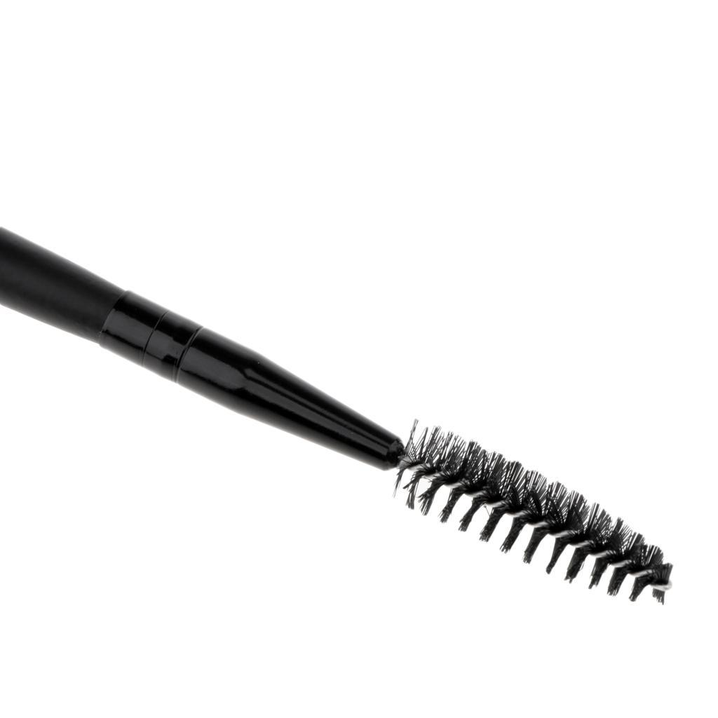 Nylon Mascara Wands Wood Handle Makeup Eyelash Extension Brush