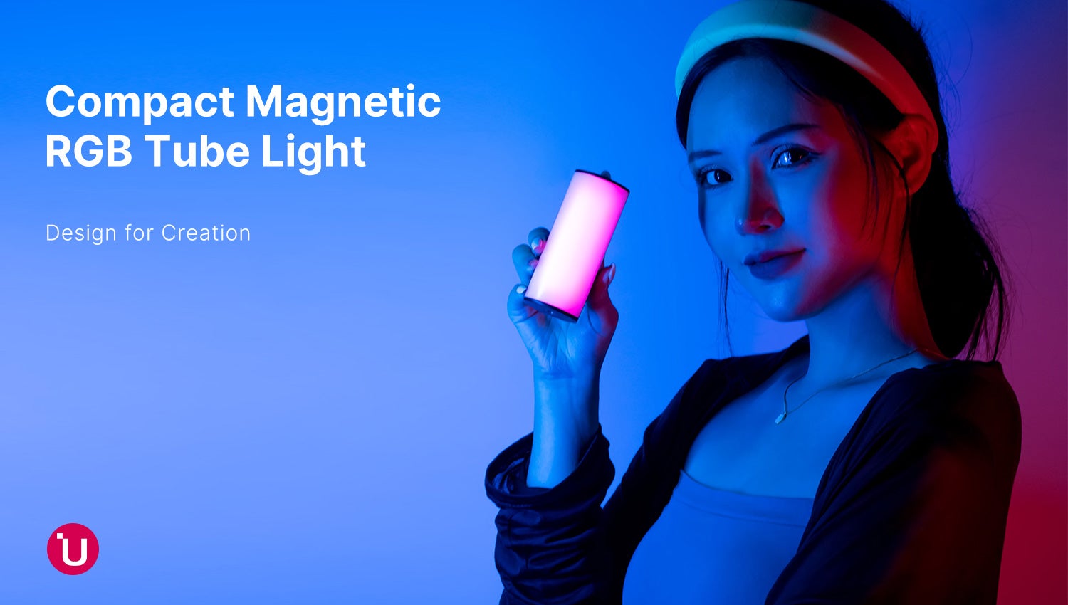 ULANZI I-LIGHT MAGNETIC RGB TUBE LIGHT (2500K-9000K)- HÀNG CHÍNH HÃNG - Đèn ống từ tính đổi màu RGB