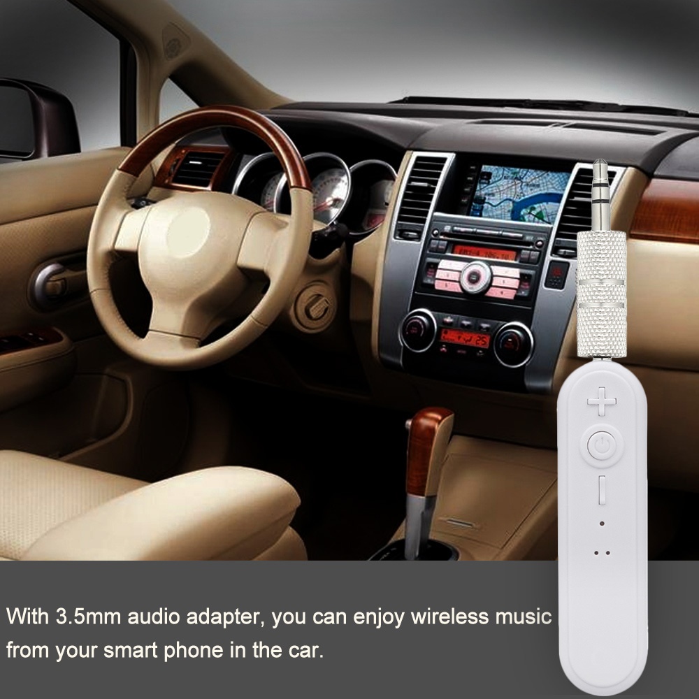 Bộ Thu Âm Bluetooth 4.1 Không Dây Có Micrô AUX Cho Loa Ô Tô