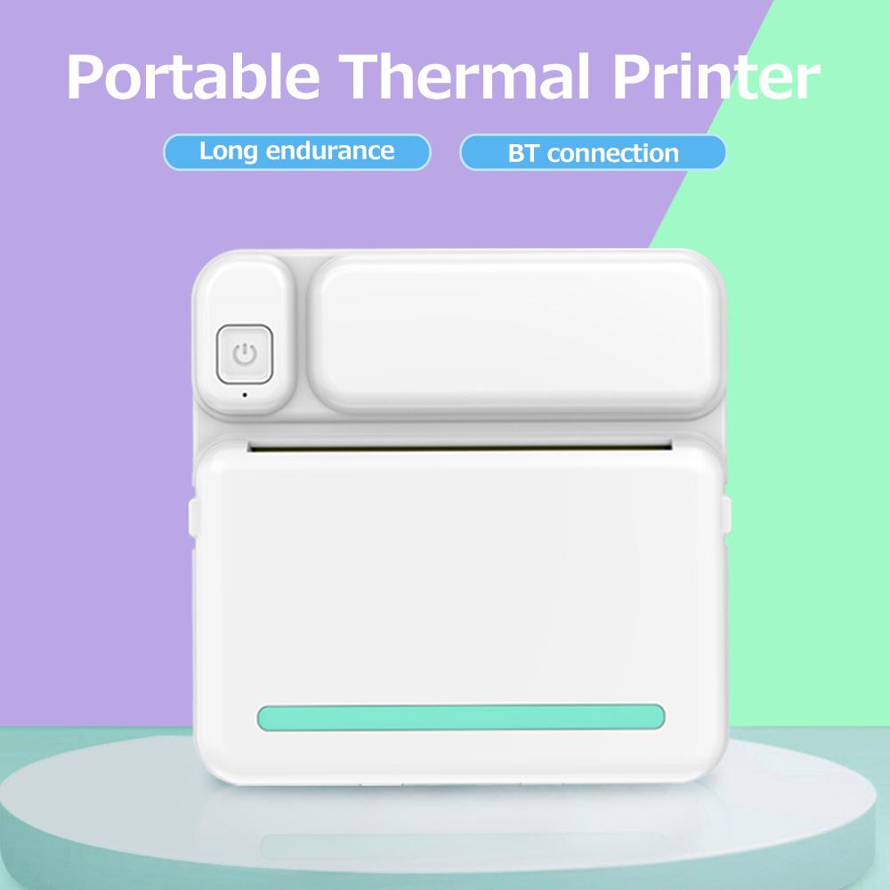 C19 Pocket-size Thermal Printer Wireless BT Printer Simple Operation Support Photo Notes Errors Text Memo Printing