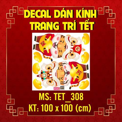 DECAL TRANG TRÍ TẾT NGUYÊN ĐÁN 2022 COMBO SỐ 28