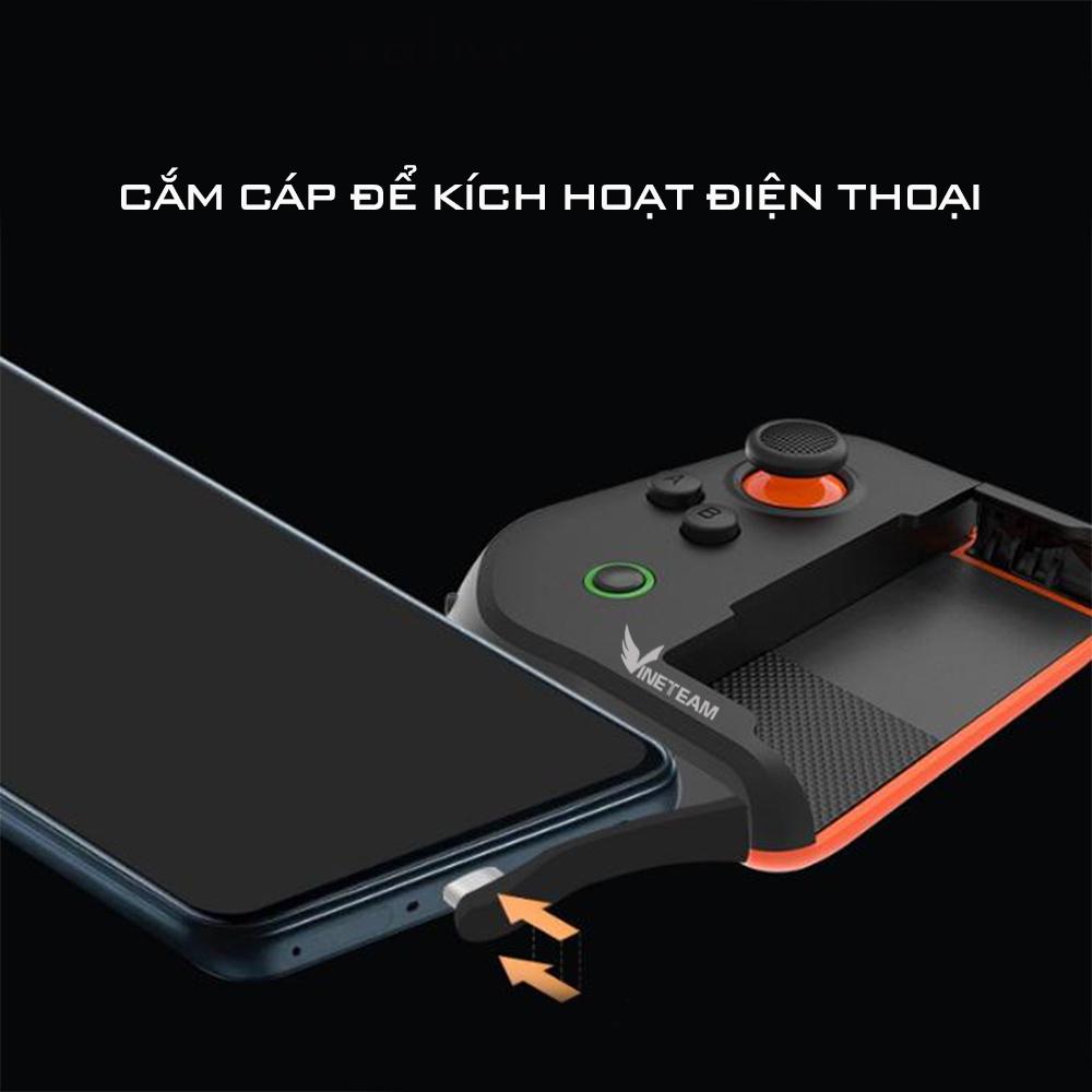 Tay Cầm Chơi Game Một Tay Không Dây VINETTEAM Tay Cầm Chơi Game PUBG Không Dây Một Tay, Bộ Điều Khiển Chơi Game Dành Cho IOS 13.4 và 13.5 ,ANDROID- Hàng Chính Hãng