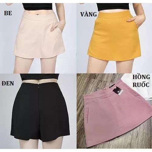 Quần sooc giả váy chất đẹp giá rẻ, chân váy chữ A cực xinh.