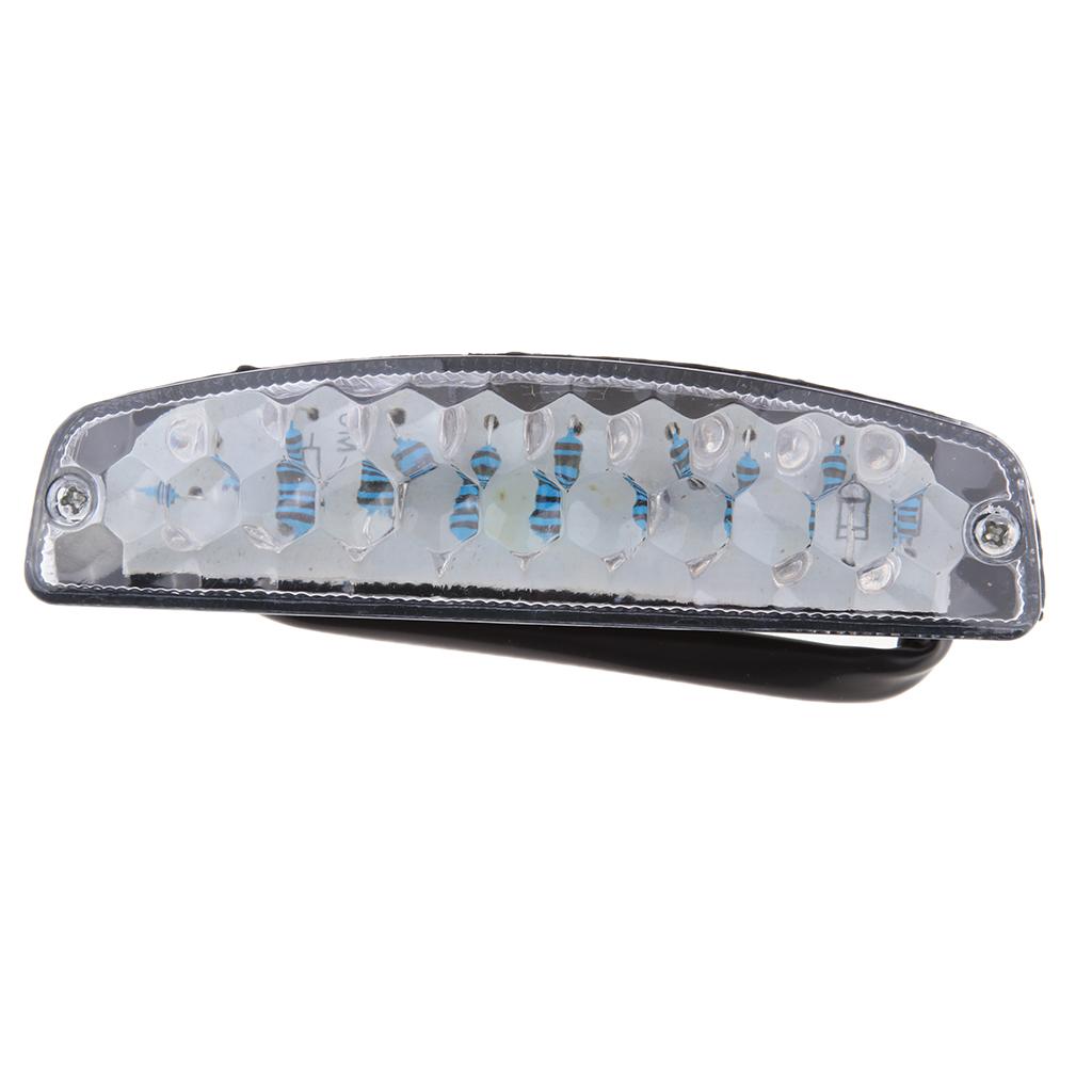Universal Motorbike Cafe Racer Red LED Rear Tail Light Indicator Brake Lamp