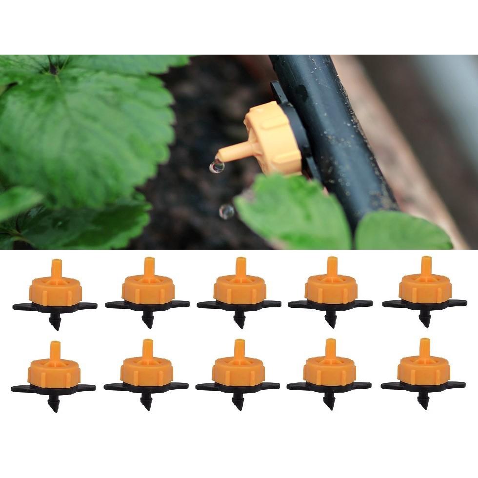 10 đầu tưới nhỏ giọt bù áp 2lít màu vàng tưới gốc