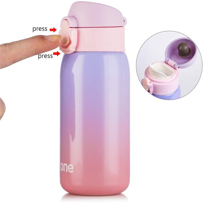260ML Giữ Nhiệt Màu, Trẻ Em Chống Rò Rỉ Nước, Treo Tường Đôi Chân Không Bình, bình Inox 24H Làm Mát & 12H Giữ Ấm