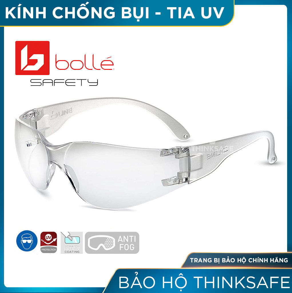 Kính bảo hộ Bolle BL30 - Kính chống đọng nước Mắt kiếng trong suốt bảo vệ mắt lao động đi xe máy thể thao thời trang, BL30 Safety Glasses