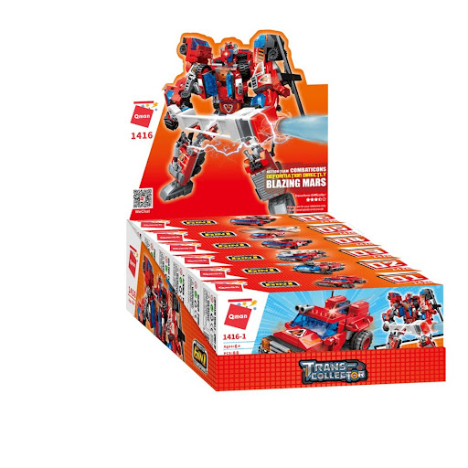 Hộp 6 bộ đồ chơi lắp ráp Chiến binh Sao Hỏa 6in1 Qman 1416