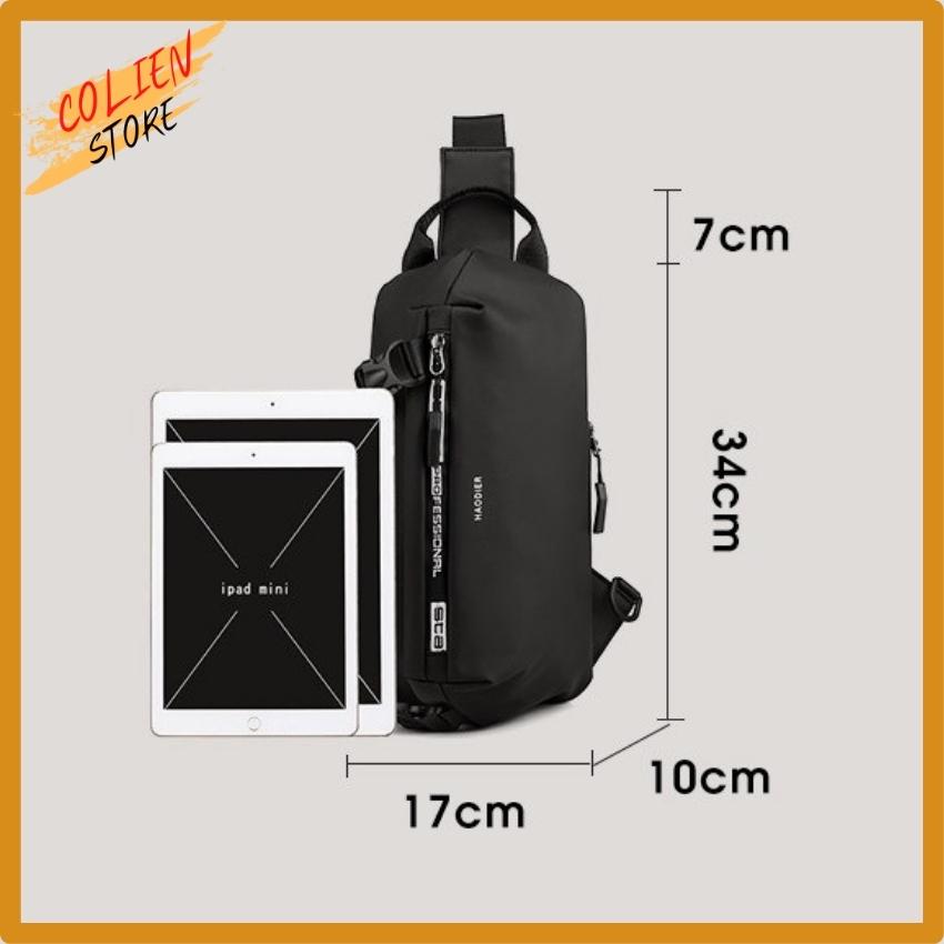Túi Đeo Chéo Bao Lô Cao Cấp Colien Store Vải PVC Không Thấm Nước, Đeo Được 2 Chiều