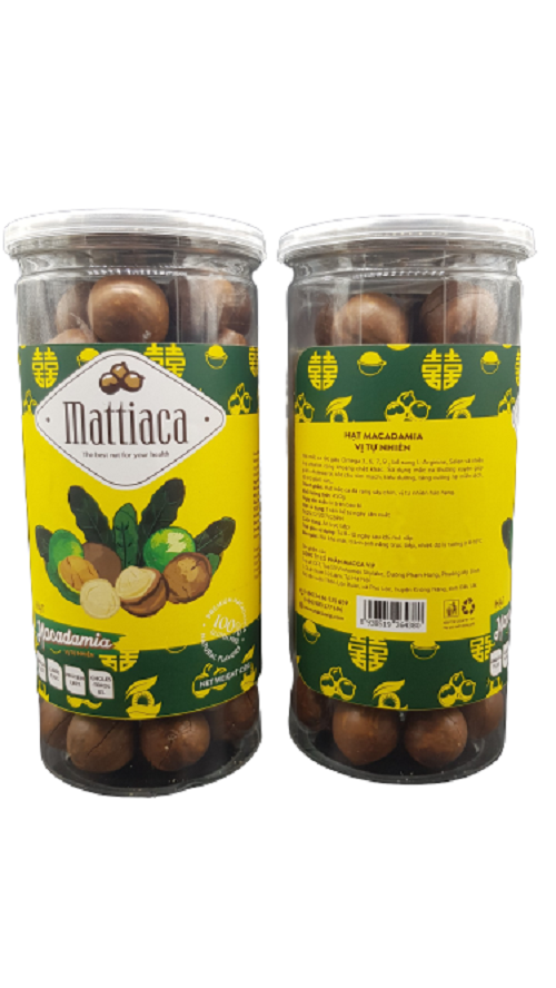 Hạt macca nứt vỏ sấy chín đóng lon 450 gram maccadamia