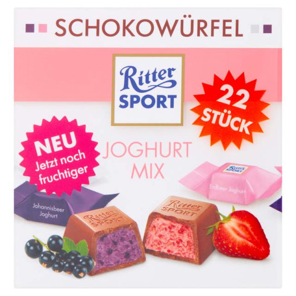 Chocolate Ritter Sport Joghurt Mix 176gr (22 viên)