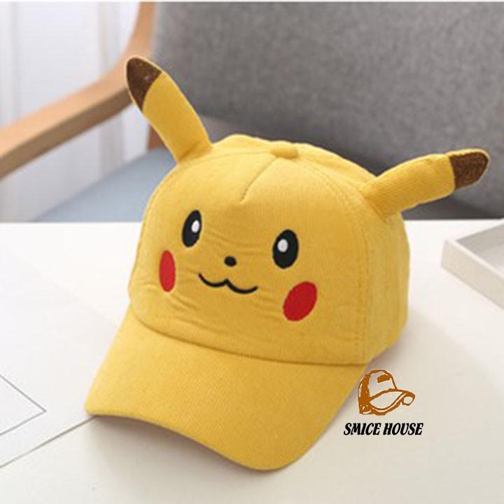 NÓN LƯỠI TRAI PIKACHU CHO BÉ, MŨ HÌNH THÚ CHO BÉ