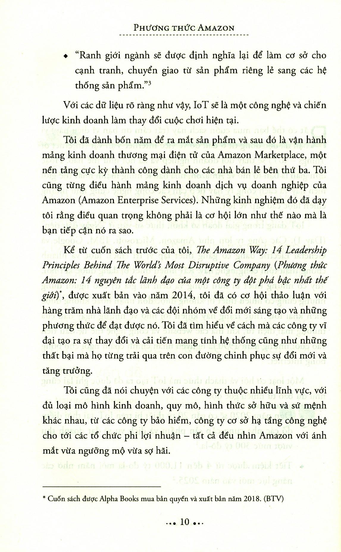 Sách Phương Thức Amazon – 10 Nguyên Lý Internet Vạn Vật