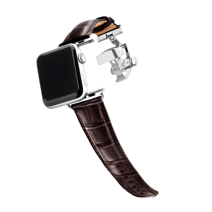 Dây đồng hồ Apple Watch da cá sấu SAM Leather - Bộ dây đeo da cá sấu thật Apple Watch Size 38/40/ - 42/44