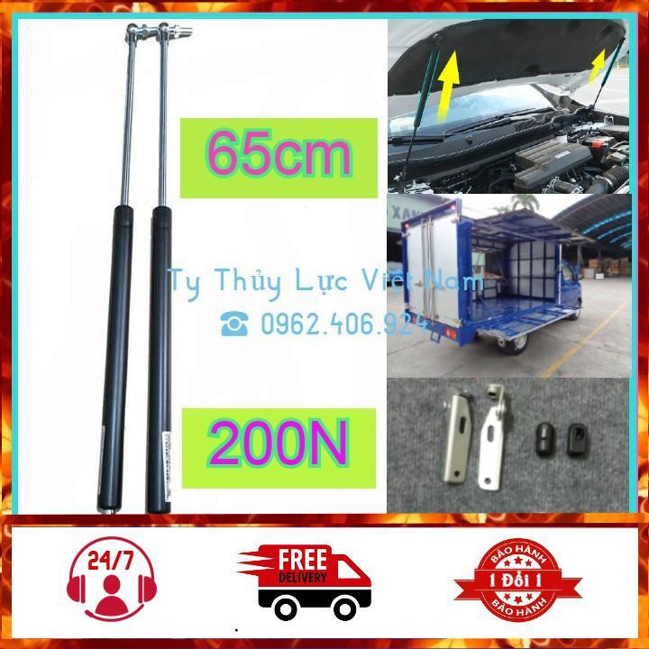 Ty Thủy Lực, Ty Chống, Ben Hơi Nâng Hạ Capo, Cốp Sau Ô Tô 200N-20kg Dài 65cm