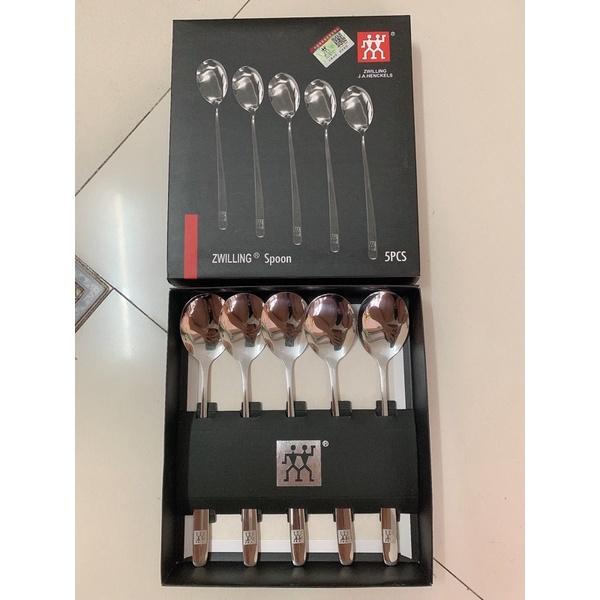 SET 5 THÌA INOX XUẤT ĐỨC