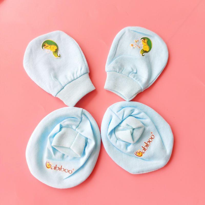 Bộ bao tay bao chân 100%cotton cho bé sơ sinh BB57