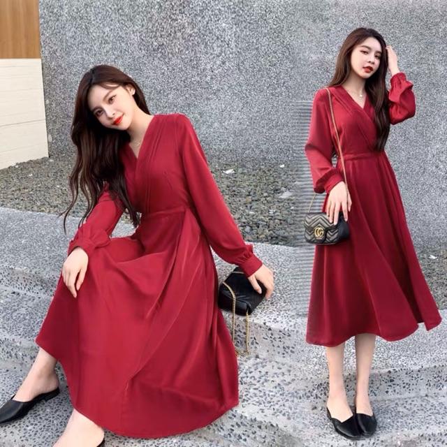 Váy đỏ cao cấp cho con ti KÈM ẢNH THẬT