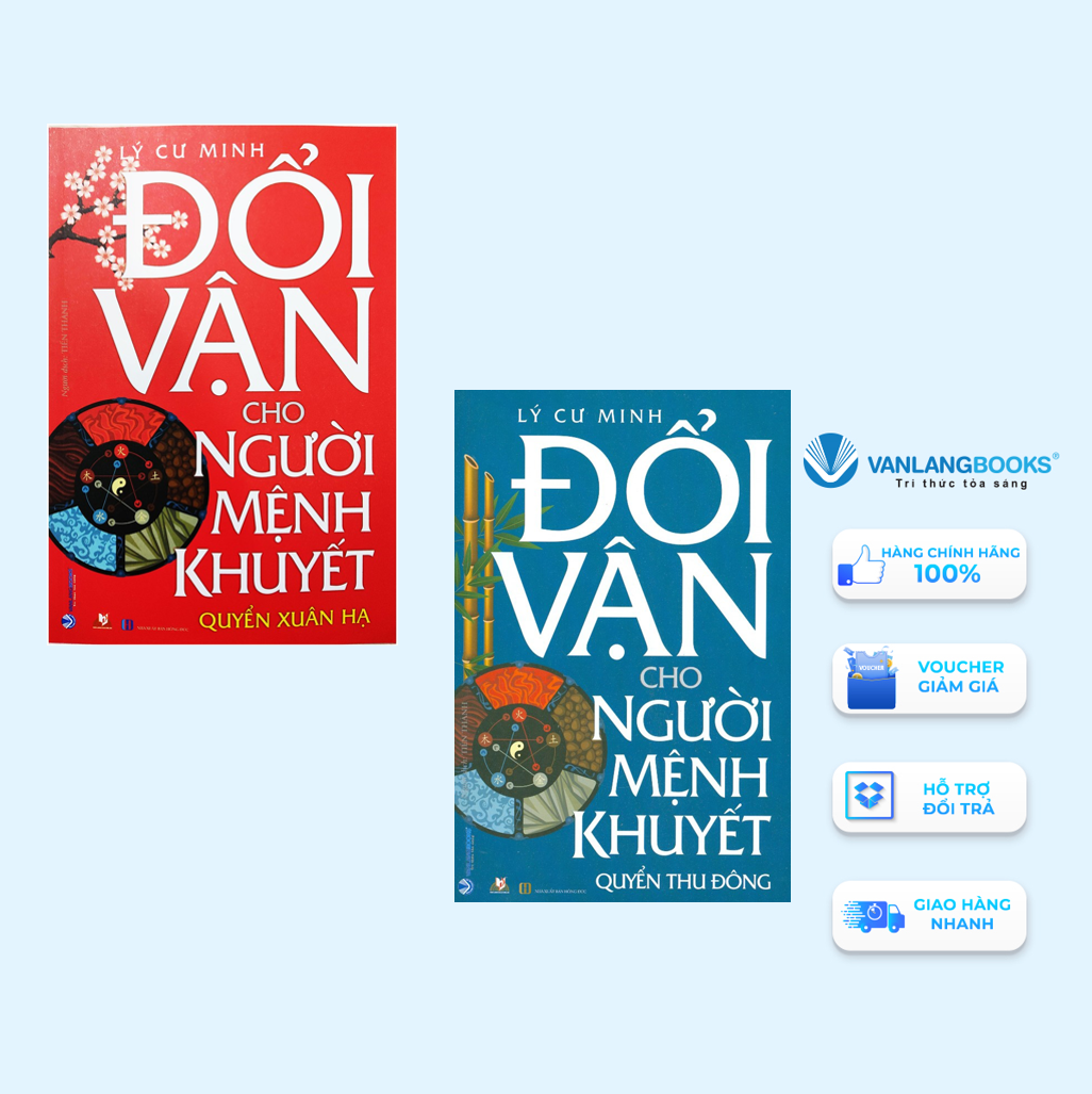 Combo 2 Cuốn Đổi Vận Cho Người Mệnh Khuyết (Quyển Thu Đông + Quyển Xuân Hạ ) - Vanlangbooks - Tái Bản 2024
