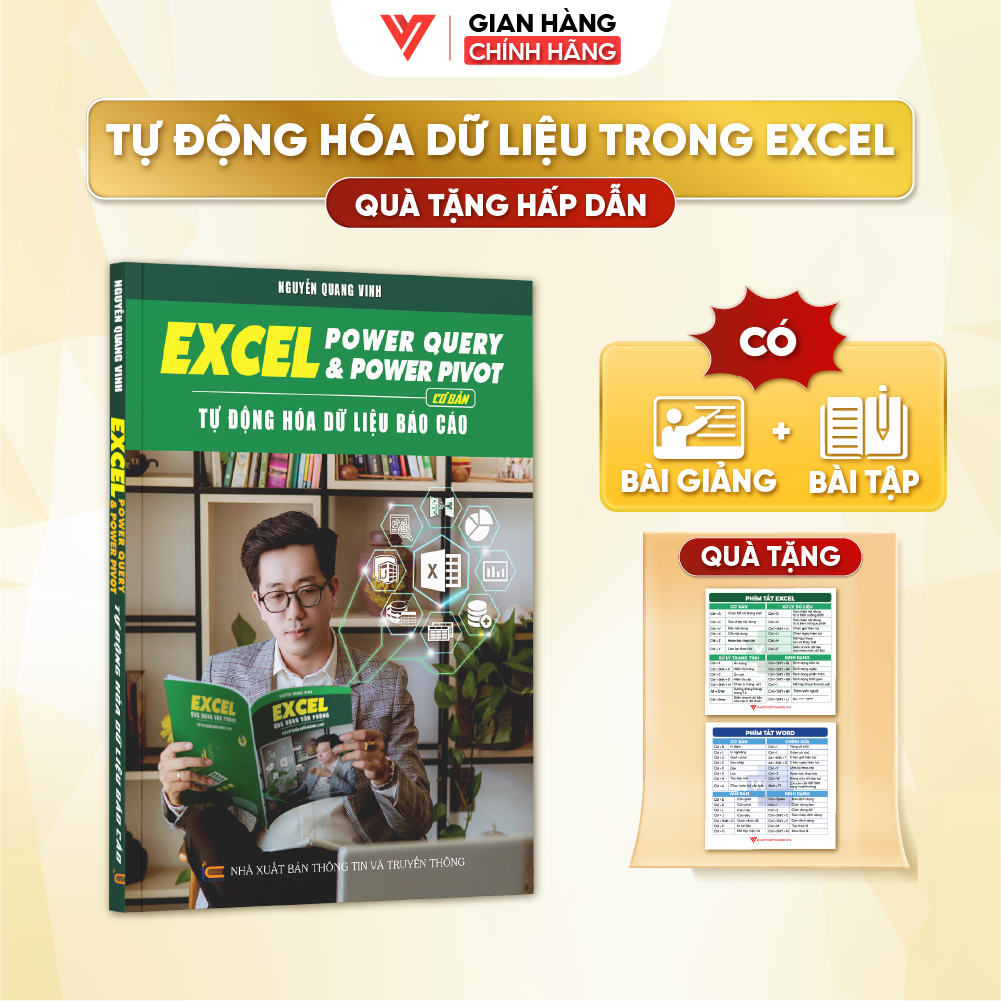 Sách Excel Power Query Và Power Pivot Tự Động Hóa Dữ Liệu Báo Cáo Cơ Bản ĐÀO TẠO TIN HỌC Có Kèm Video Khóa Học