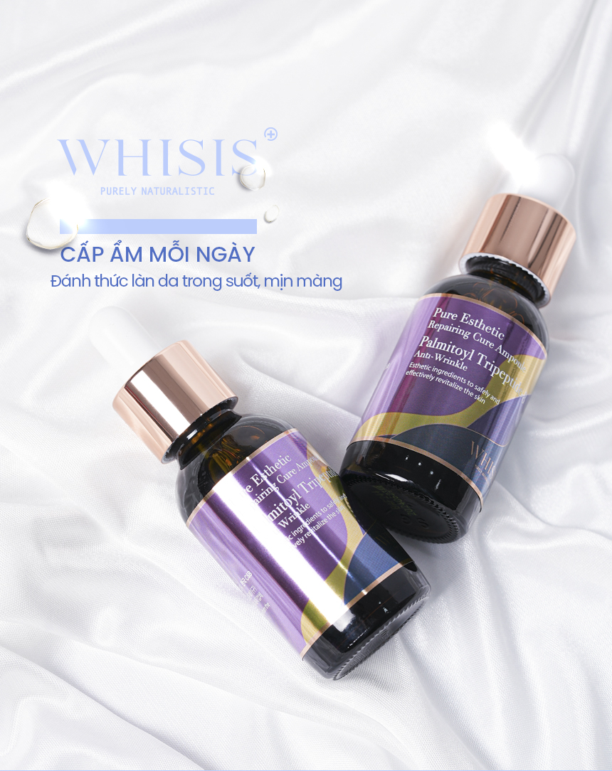 Tinh Chất Chống Lão Hóa WHISIS Pure Esthetic Repairing Cure Ampoule Trẻ Hóa, Cải Thiện Nếp Nhăn 30ml