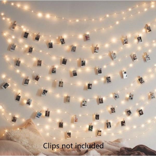 Dây Đèn LED Bằng Đồng Sử Dụng Pin Dùng Trang Trí Nhà Cửa