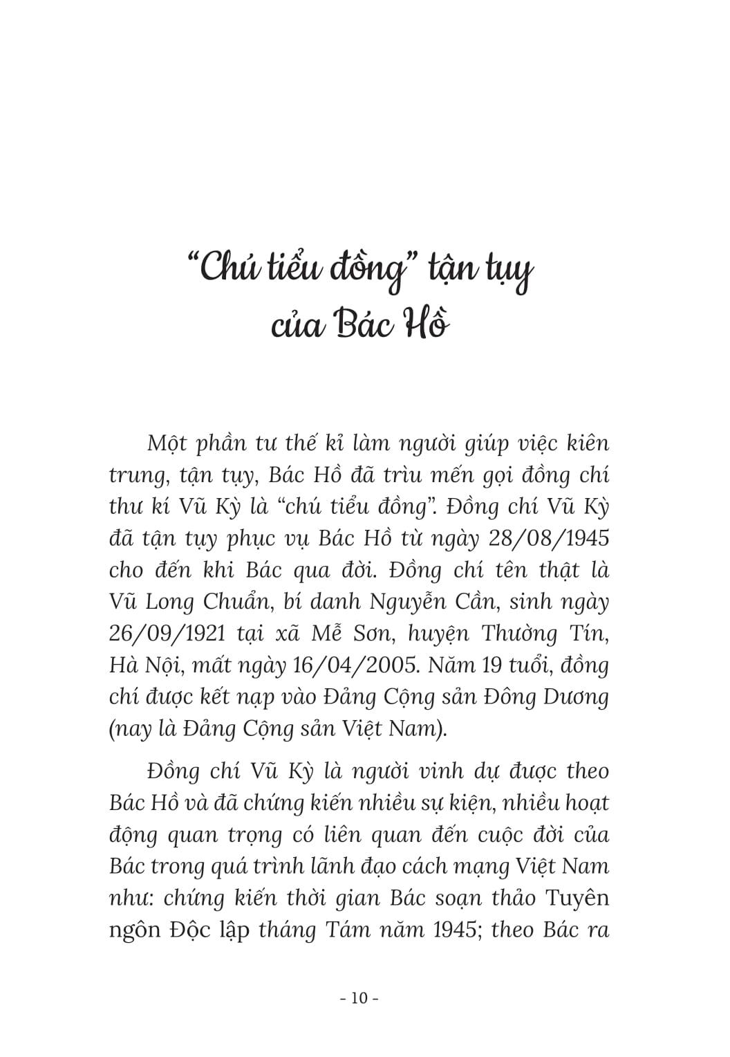 Sách - Thư Kí Bác Hồ Kể Chuyện