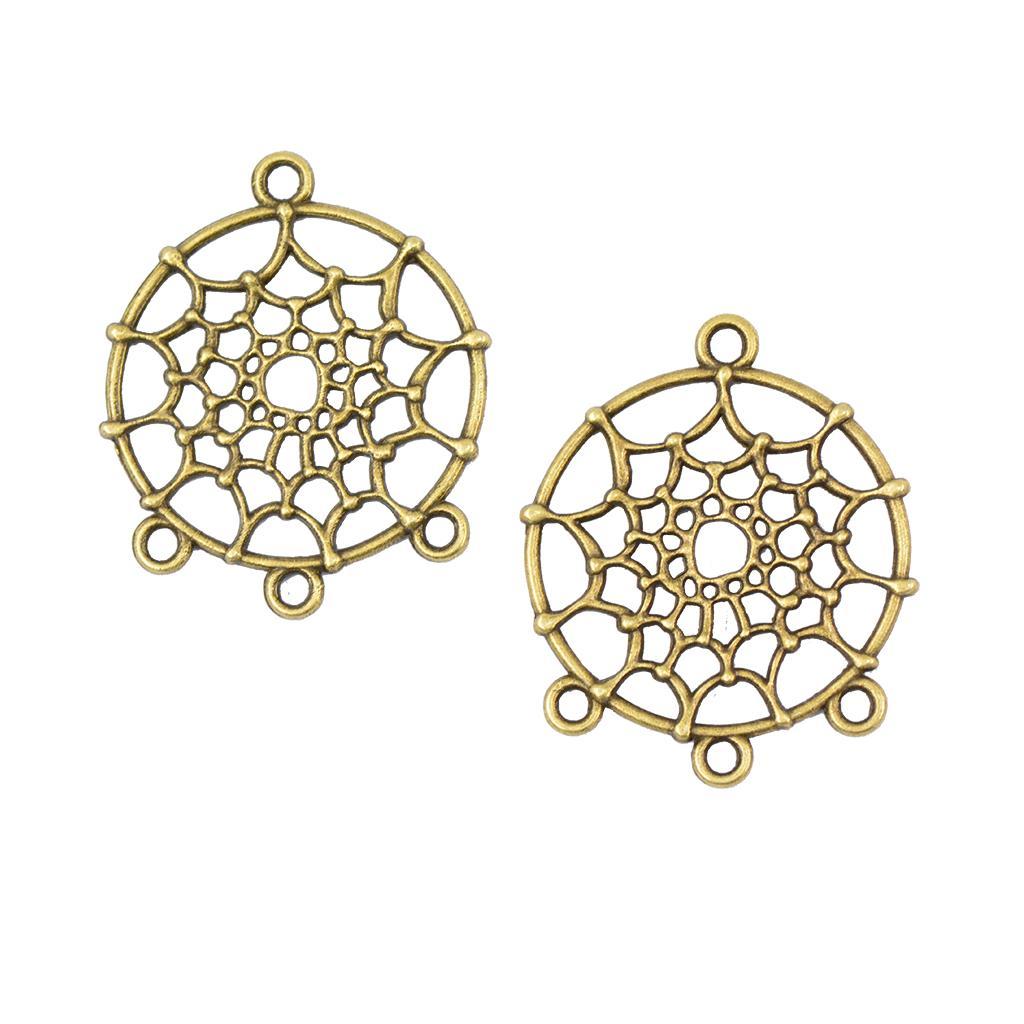 40 Pieces Dream Catcher Pendants Earring Necklace Jewelry Making Findings