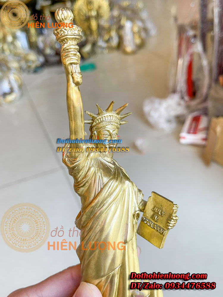 Tượng Đồng Nữ Thần Bằng Đồng Nguyên Chất Cao 31cm, Nặng 1kg - Tượng Trang Trí Phòng Khách Và Bàn Làm Việc Đẹp