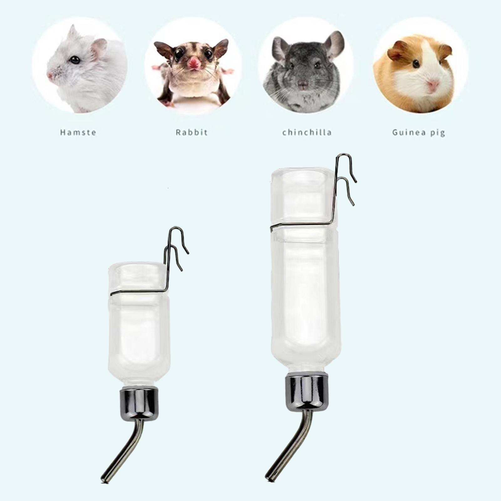 Pet Water Bottle Drinking Water Bottle for Hamster Cage Critter Crates Mount