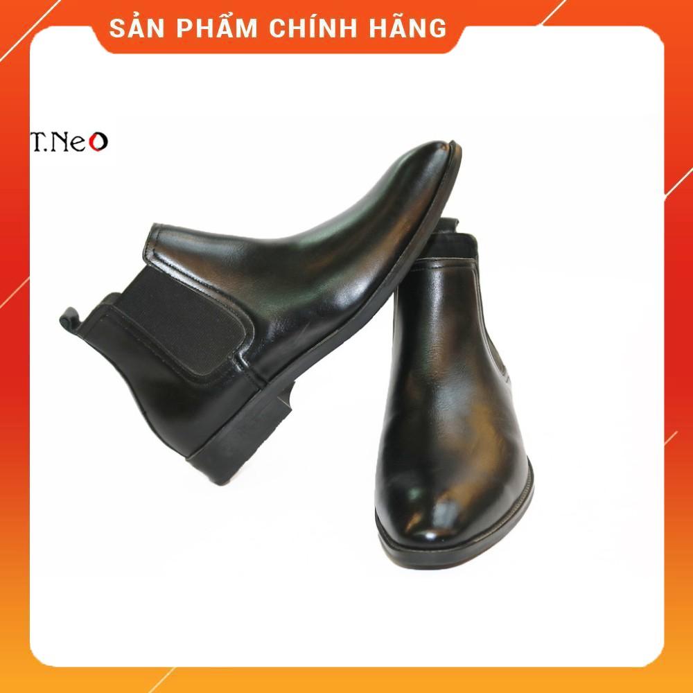 Giày Chelsea Boot Da Bò Thật HT.NEO Cổ Cao Thời Trang size 38-43