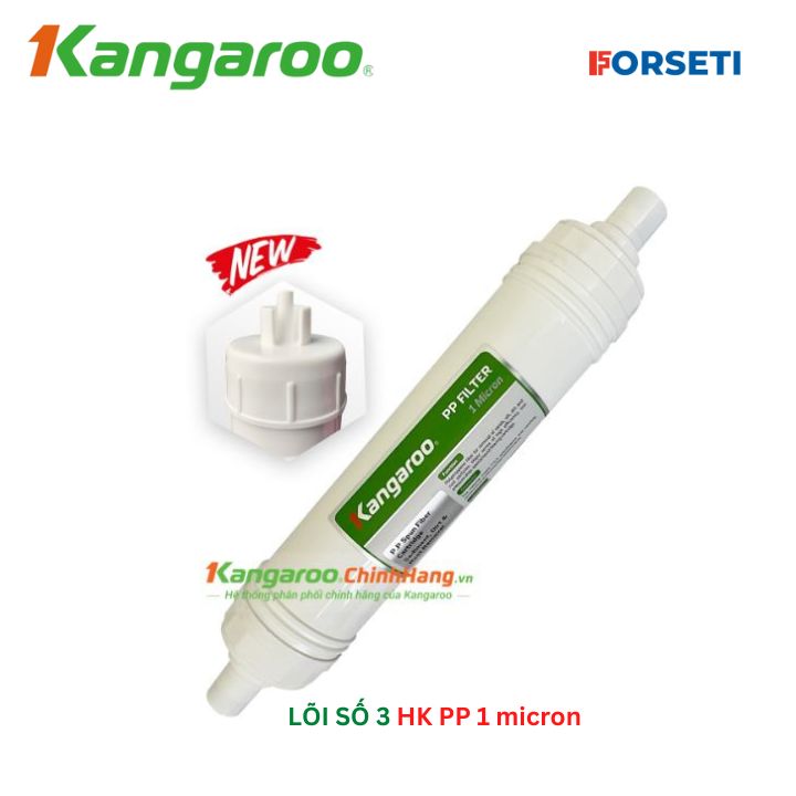 Bộ lõi lọc nước 123 Kangaroo đúc liền (Lõi HK) dùng cho model KG10A4VTU; KG100HK; KG100ES; KG100EO; KG10A4 - Hàng chính hãng