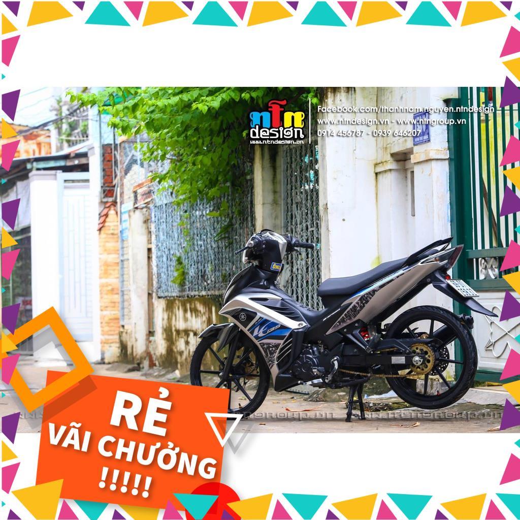 Tem Rời Exciter 135 Mẫu LC Bạc Xanh Đen