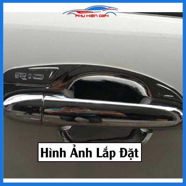 Ốp tay hõm mạ crom Kia Rio 2016-2017-2018-2019-2020 sáng bóng chống trầy bảo vệ cửa xe ô tô