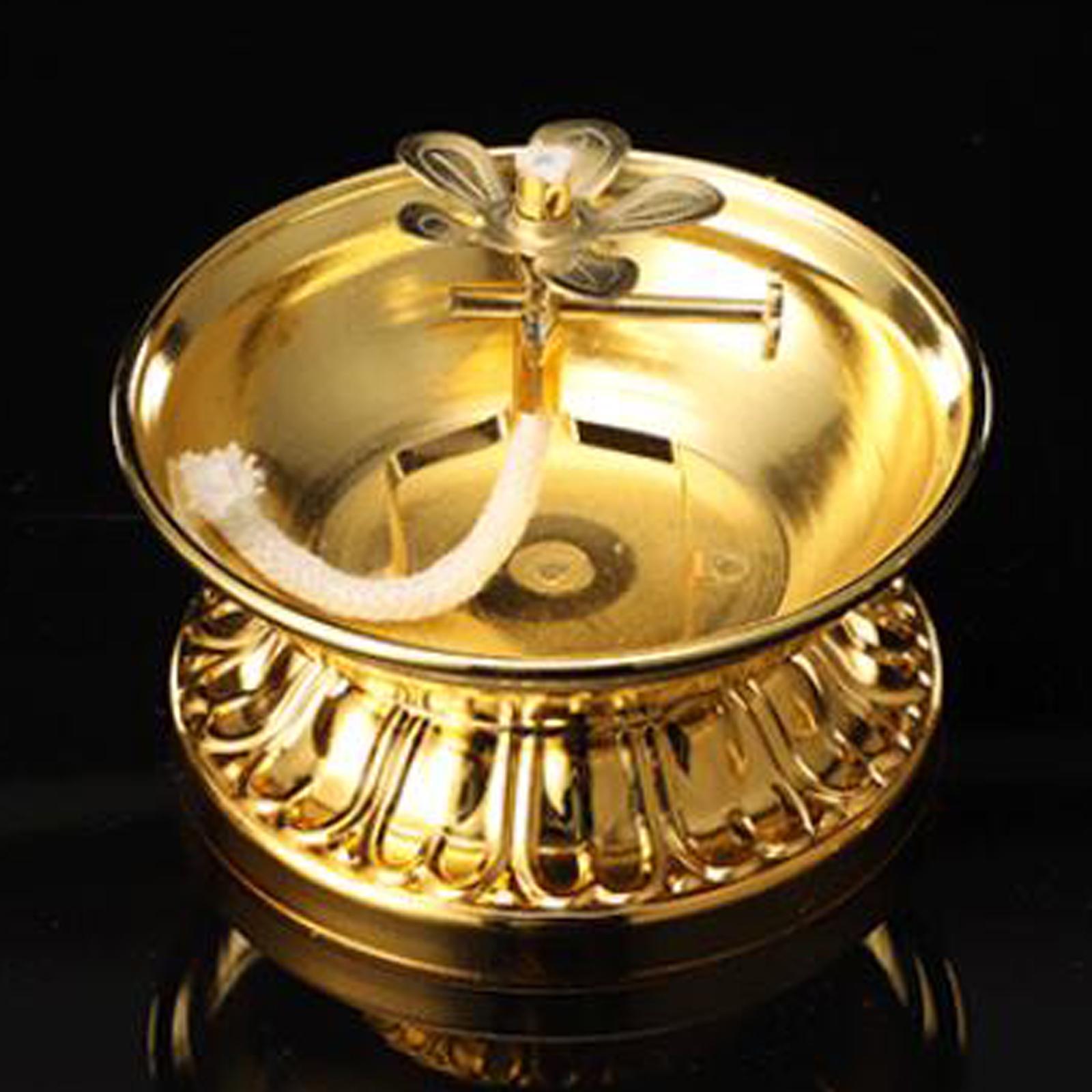 Ghee Lamp Holder T Ealight Candle Holder Buddhist Altar Supplies for Decor