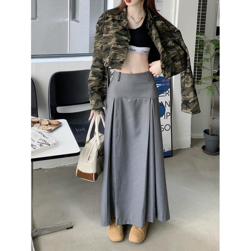 Chân váy Ulzzang dáng dài chân váy midi form xoè kiểu mẫu túi hộp 2 bên mới nhất Shopee Việt Nam #15 Chân váy Ulzzang dáng dài chân váy midi form xoè kiểu mẫu túi hộp 2 bên mới nhất Shopee Việt Nam