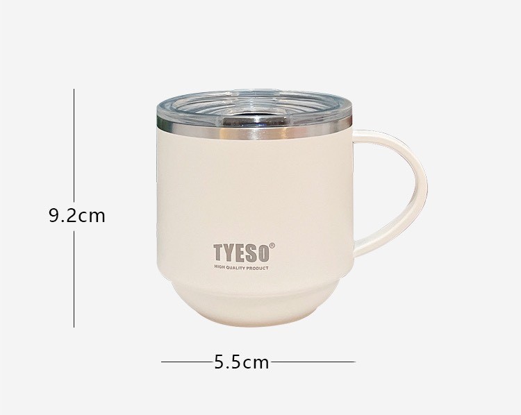 Ly giữ nhiệt coffee inox 304 Tyeso dung tích 330ML