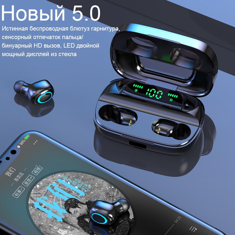 TWS Bluetooth Không Dây Tai Nghe 3500MAh Cảm Ứng Điều Khiển Đèn LED Có Mic Thể Thao Chống Thấm Nước Tai Nghe Tai Nghe Nhét Tai Tai Nghe Chụp Tai